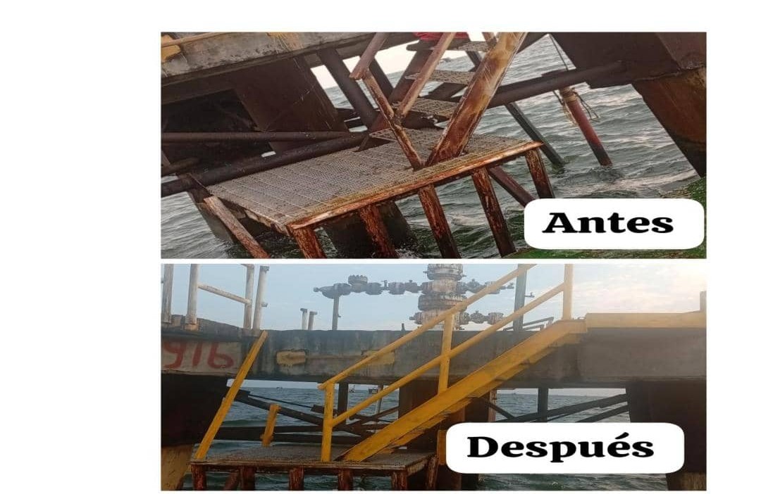 Atracadero mas escalera de acceso y defensa tubular - Foto 3